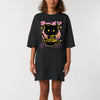 Robe T-shirt Femme Anime Cat 100% Coton BIO