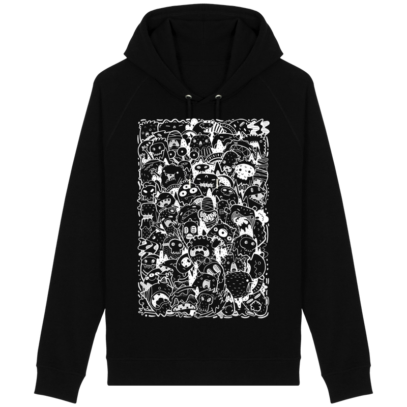 sweat noir cute monster joli mostre