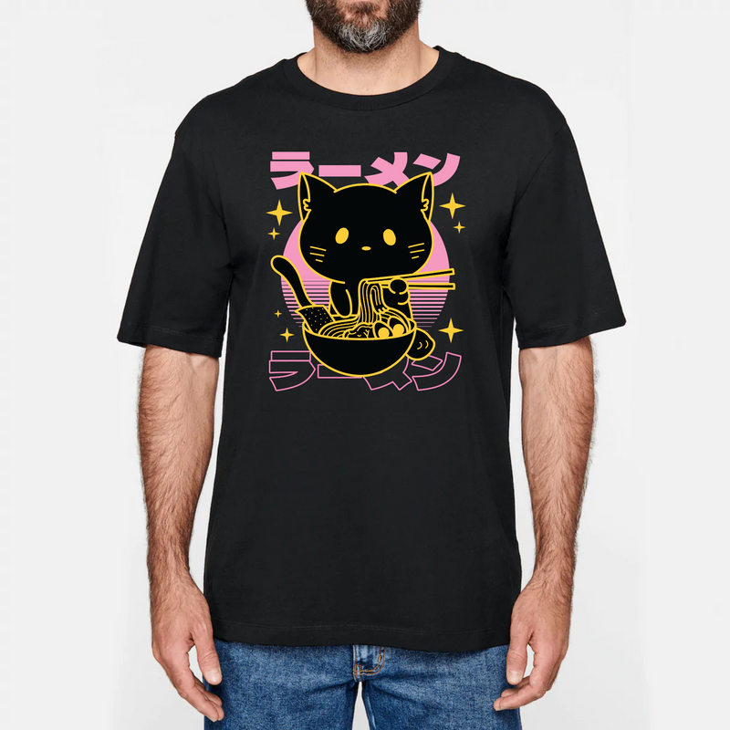 T-Shirt OVERSIZE - Anime Cat