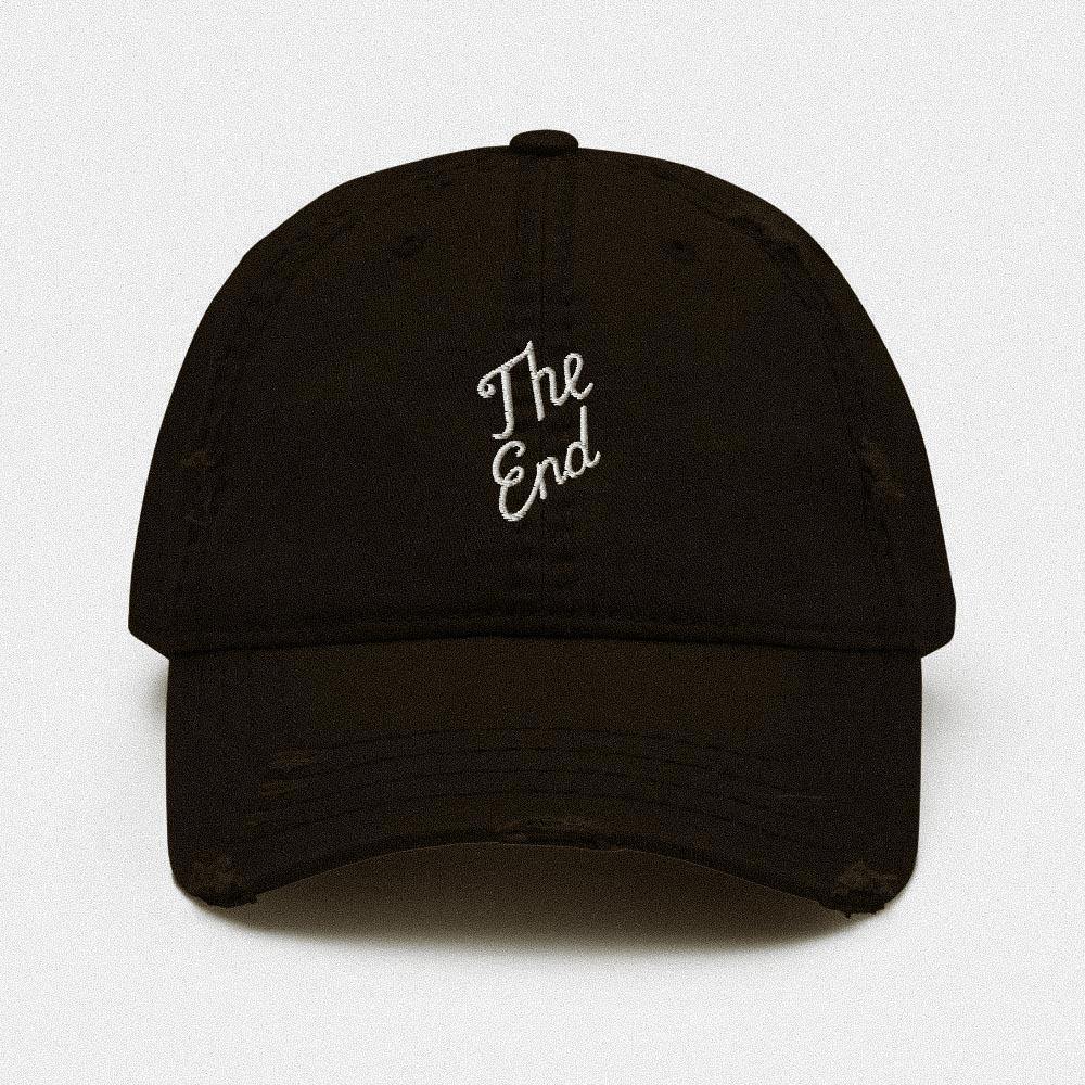 Casquette Effet Usé - THE END -  from chtmboutique by chtmboutique - BASEBALL, FILMMAKER, THE END