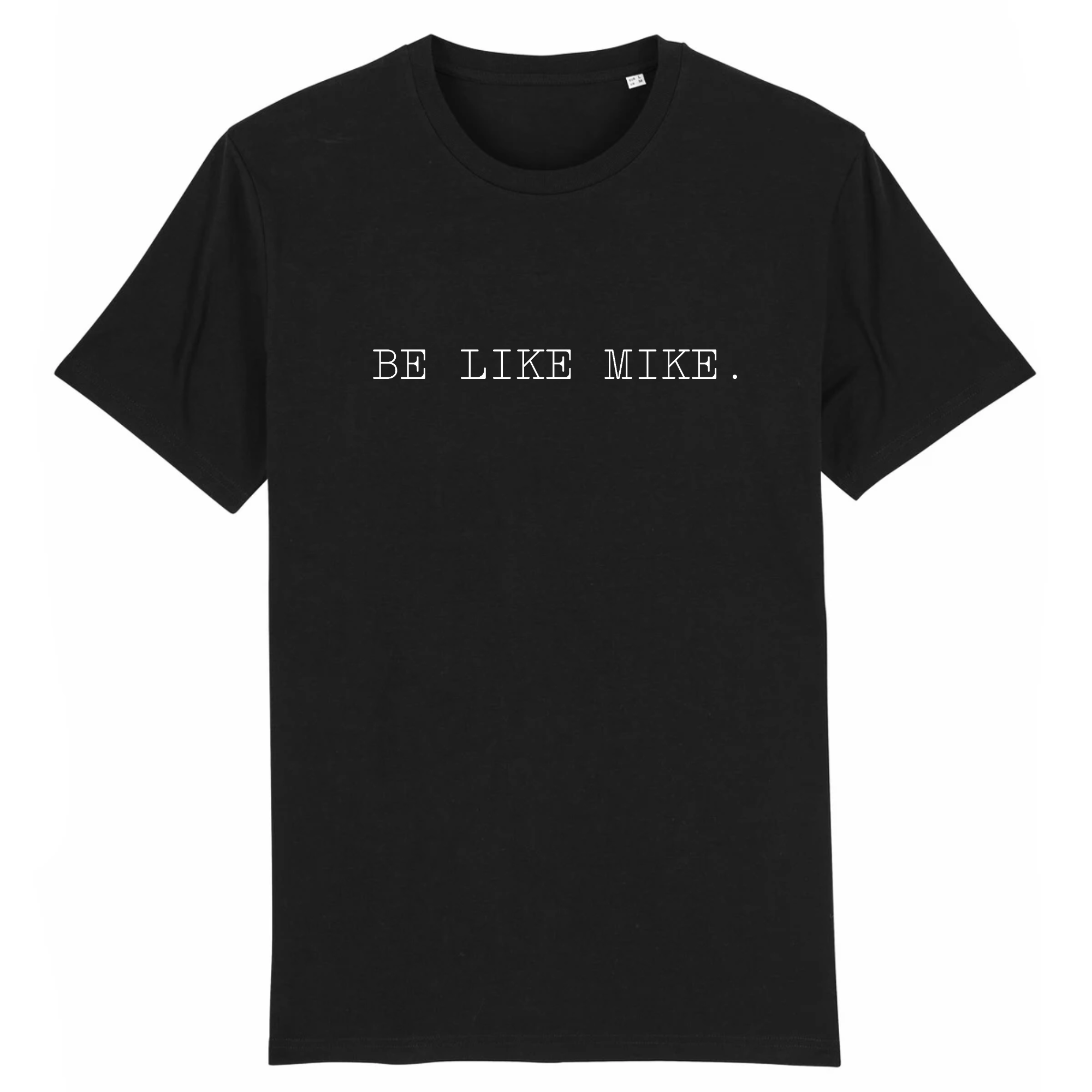 ceci est un tshirt noir avec le slogan de michael jordan be like mike de la pub gatorade