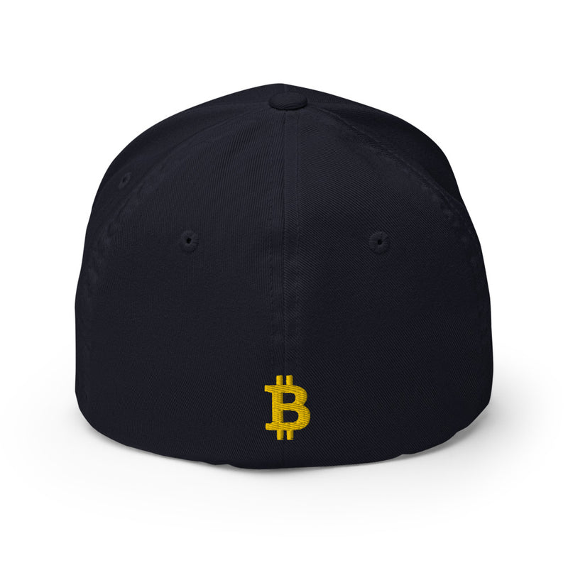 Casquette FLEXFIT brodée - BITCOIN en 3D PUFF -  from chtmboutique by chtmboutique - BITCOIN, CRYPTO, FLEXFIT