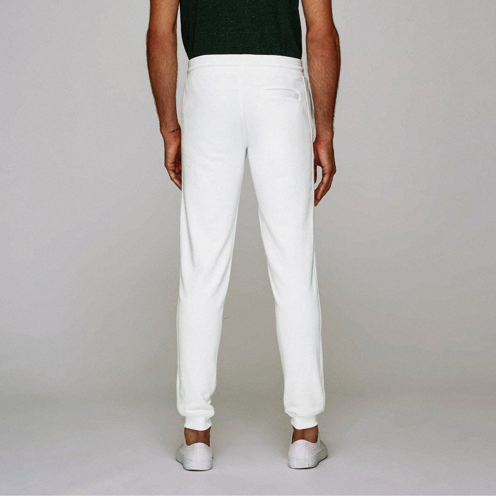 Pantalon sport 100% coton bio (300 g/m2) homme noir, TAILLE XL