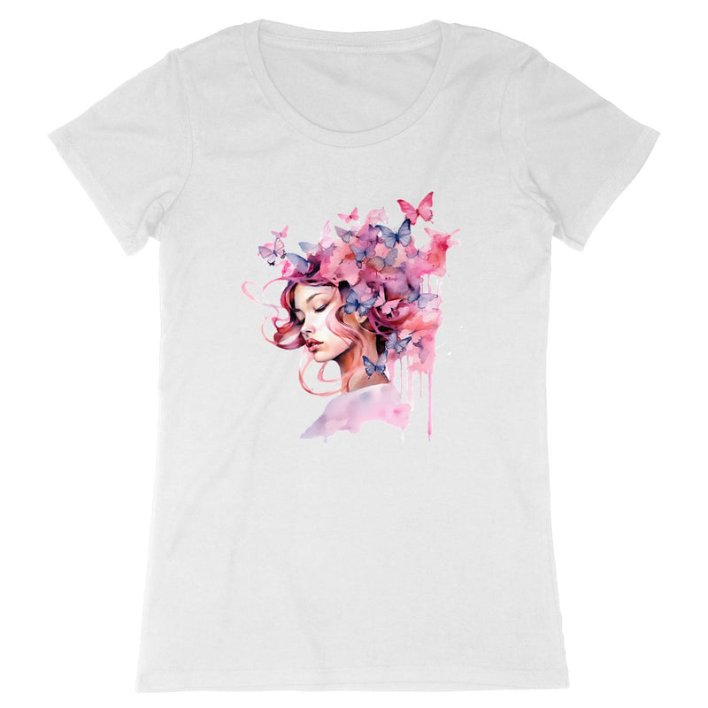 T-Shirt femme - Woman butterfly