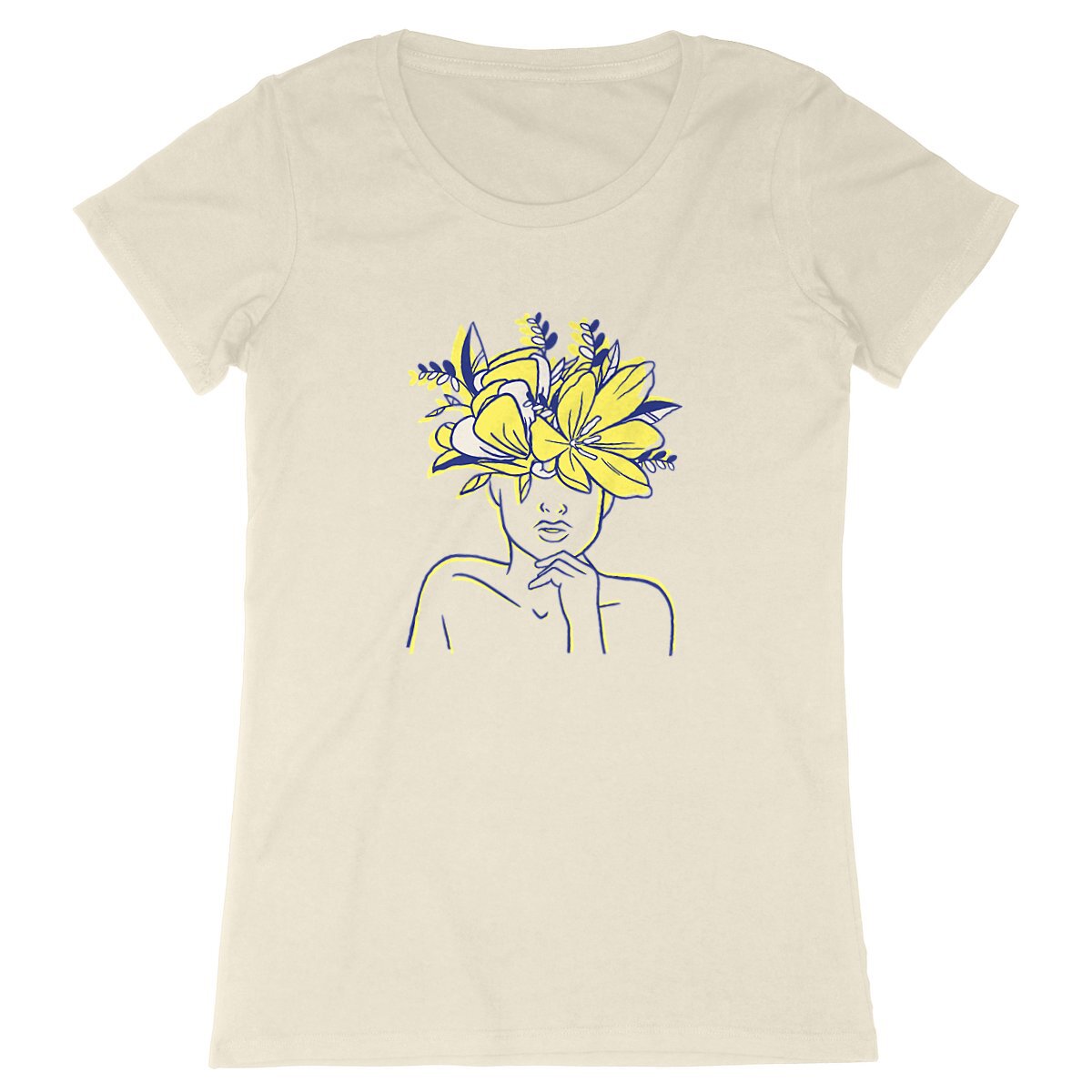 T-Shirt femme - Woman flower art