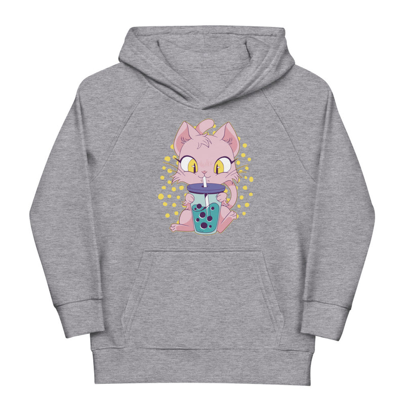 Pull à capuche fille - "CAT BOBATEA"