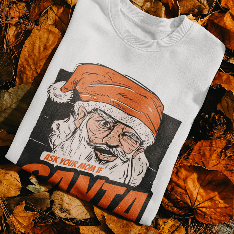 Pull de Noël - ASK YOUR MOM IF SANTA IS REAL