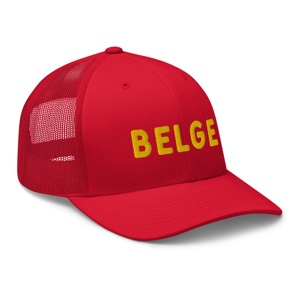 casquette supporter belge rouge et jaune
