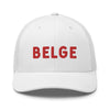 casquette belgique blanche et rouge