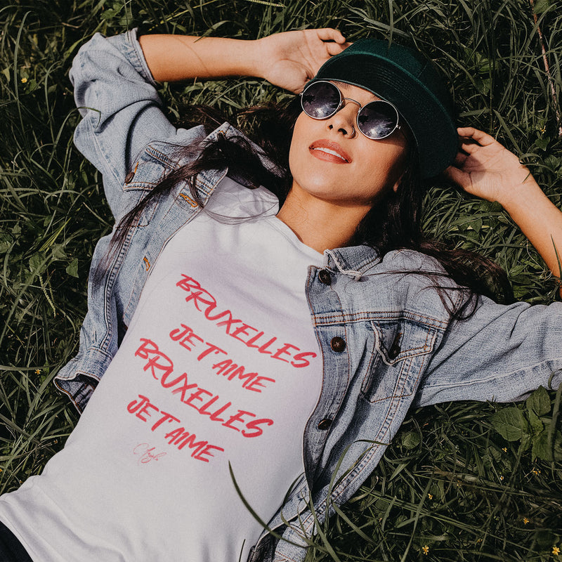 T-shirt Femme Angèle - "BRUXELLES JE T`AIME"