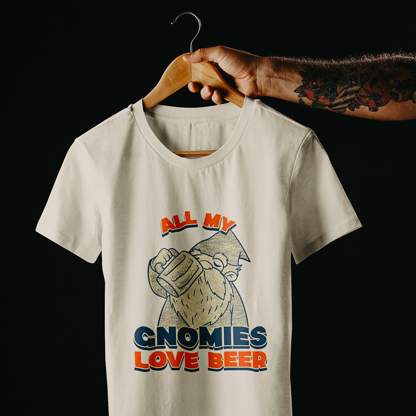 T-shirt - "ALL MY GNOMIES LOVE BEER"