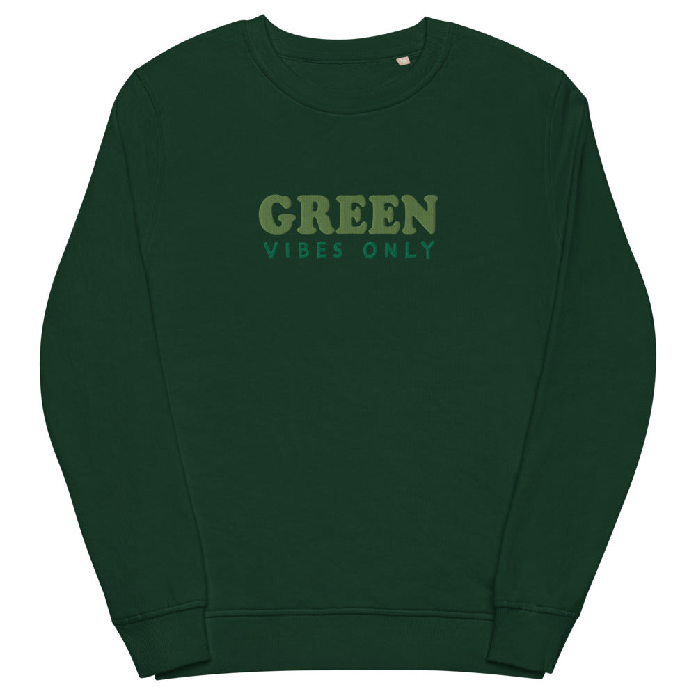 Sweat écologique unisexe - "GREEN vibes only"